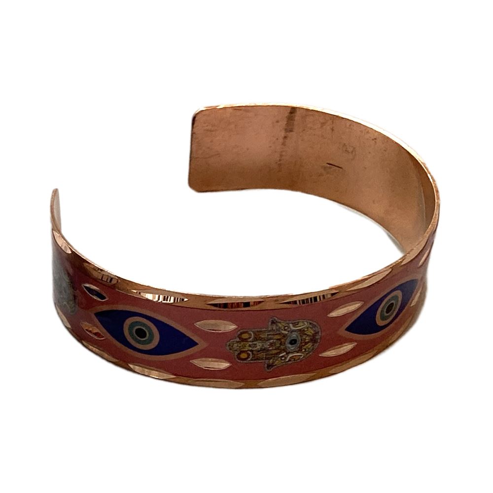 Evil Eye Copper Cuff