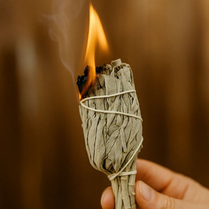 Smudge Stick, Torch White Sage 4"