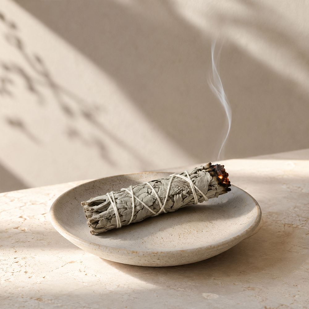 Slimline Sage Smudge Stick, White Sage 4"