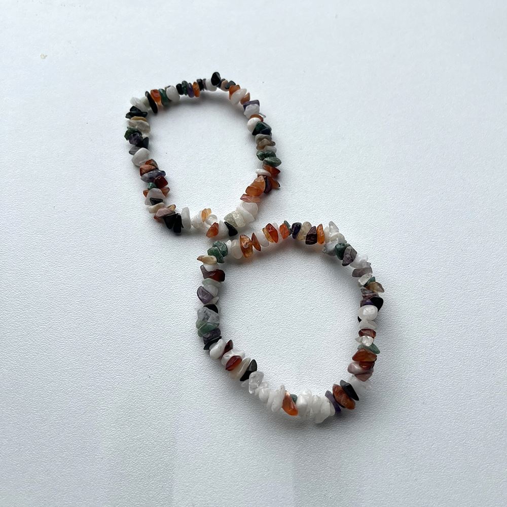 Gemstone Chip Stretch Bracelet