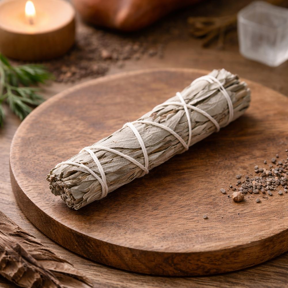 Slimline Sage Smudge Stick, White Sage 4"