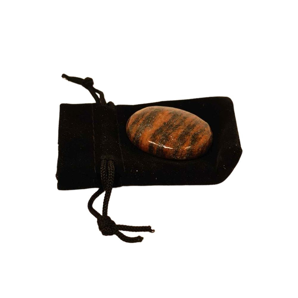 Worry Thumb Stone, Tiger's Eye