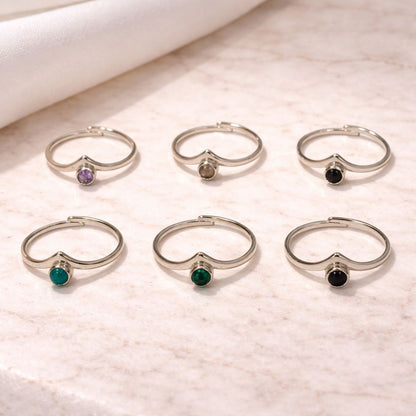 Silver-Plated Adjustable Ring (#31)