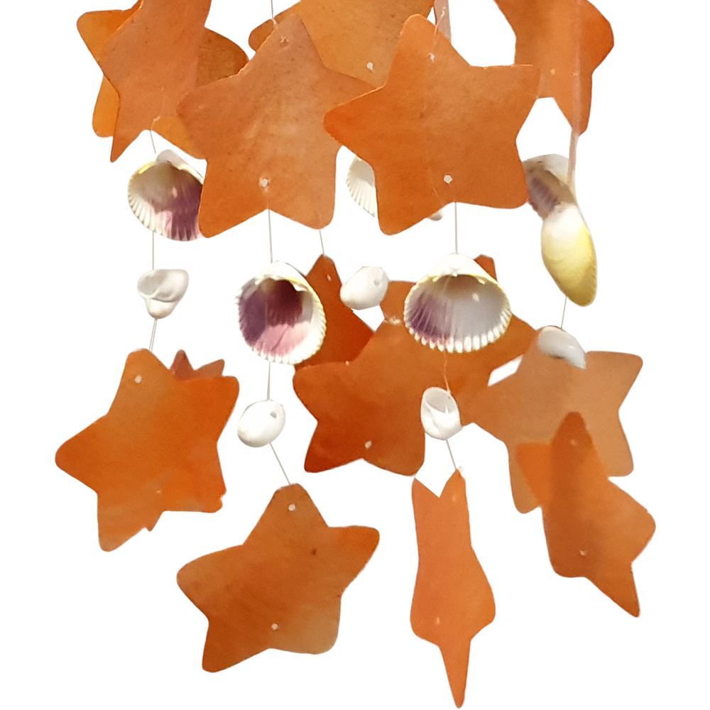 Capiz & Seashell Wind Chime, 55cm Hanging Height