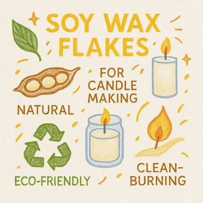 Soy Wax Flakes, Natural Candle Making Wax, 20kg Box