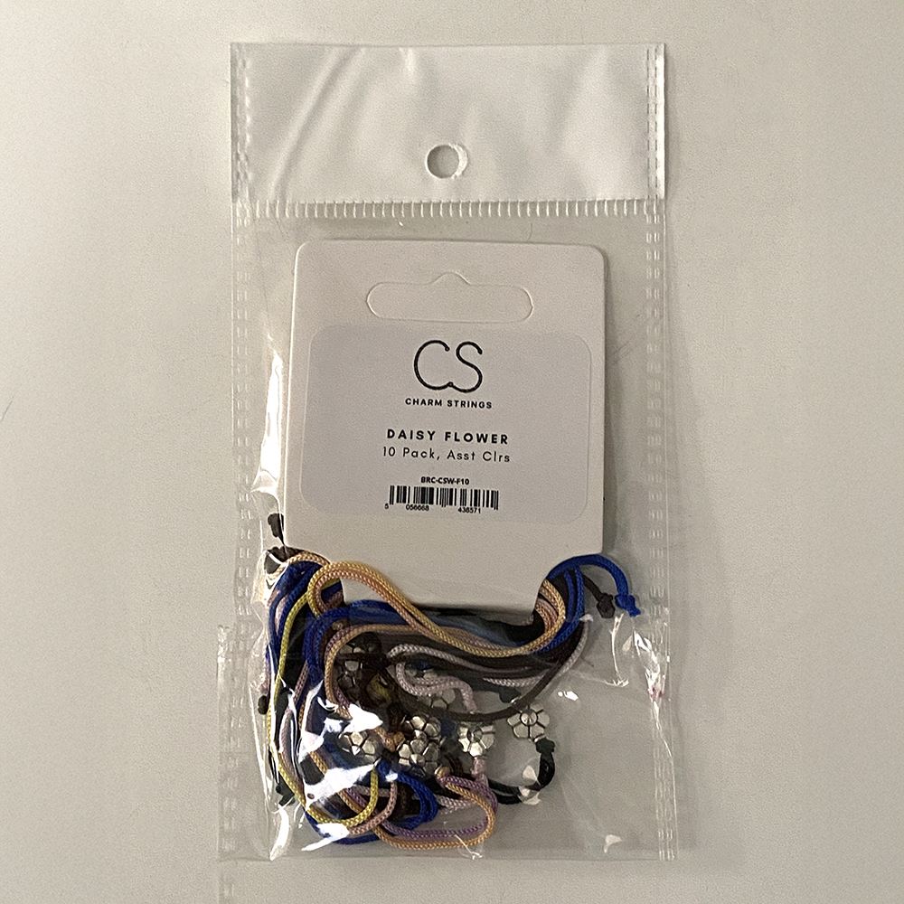 Charm Strings, Pack of 10, Assorted Colours