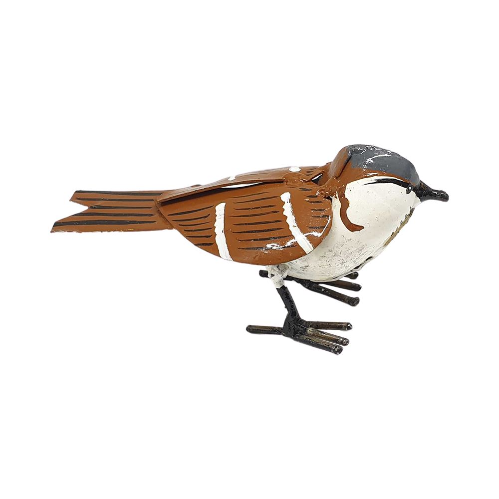 Small Recycled Metal Bird Sculpture, Swallow