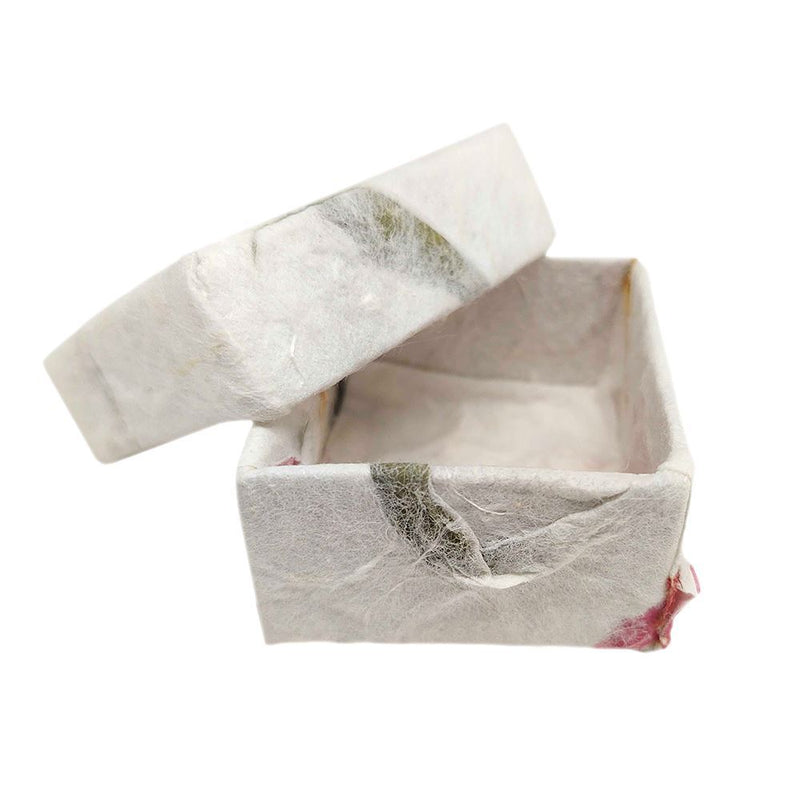 Mulberry Paper Gift Box, Flowered, 4x3x4cm, Single