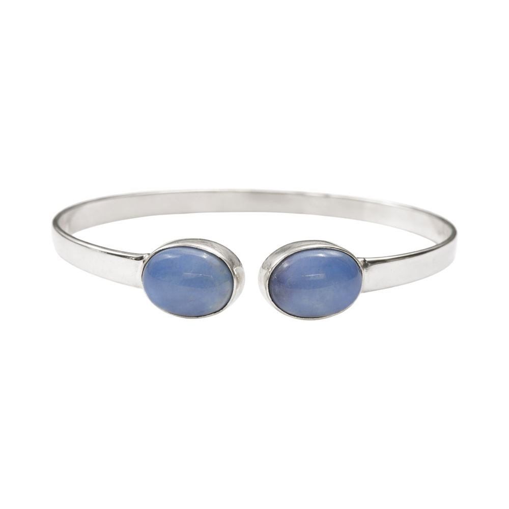 Silver-Plated Adjustable Oval Cuff Bangle - image 5