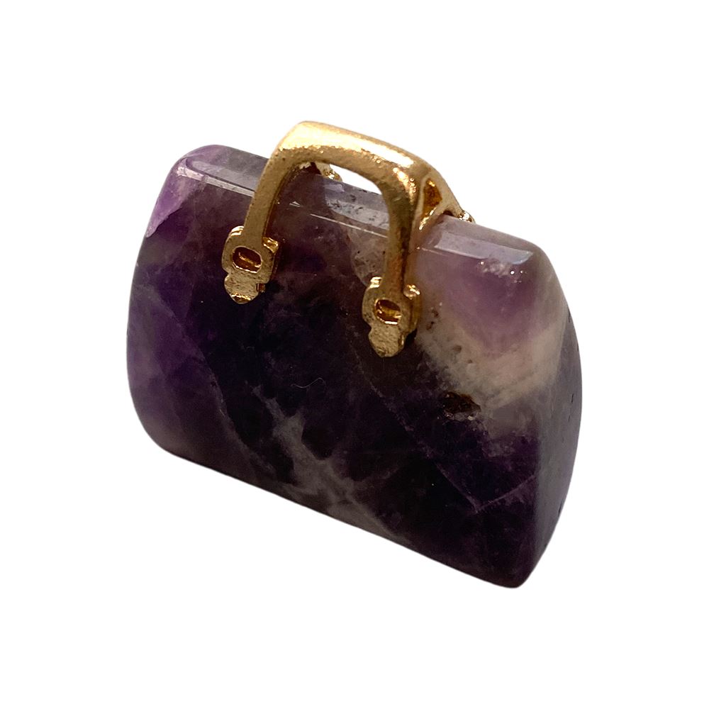 Mini Crystal Handbags, 2-2.5cm, Amethyst