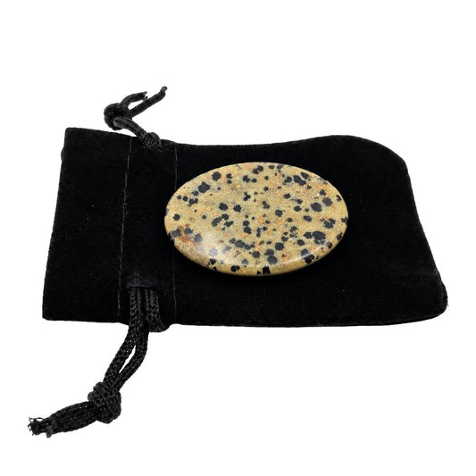Worry Thumb Stone, Dalmatian Jasper