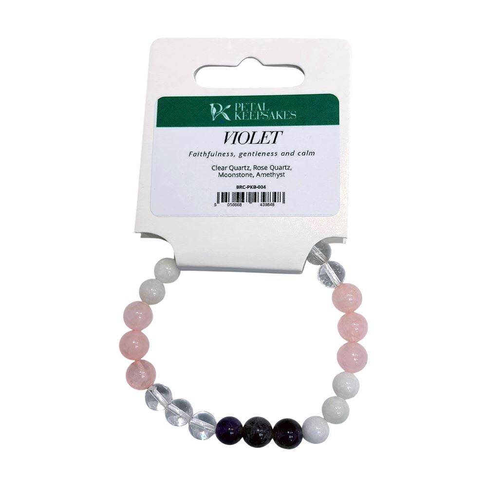 Petal Keepsakes Gemstone Bracelet, Violet - Wholesale UK - Global 1st