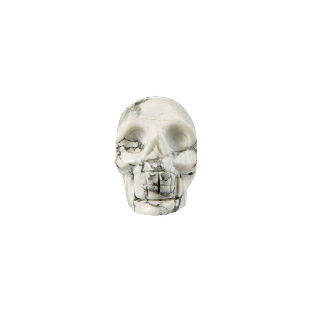 Crystal Skull Head, 2cm, Howlite