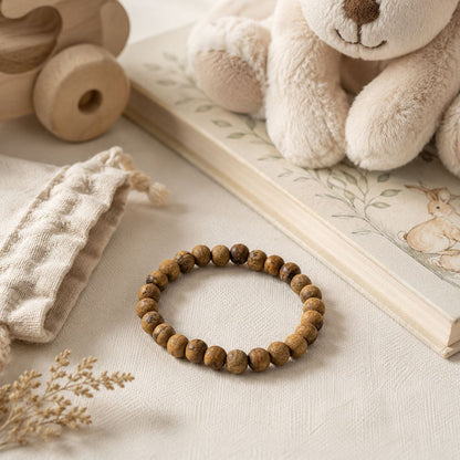 Palo Santo Wood Bracelet for Kids, 6mm Beads - image 4