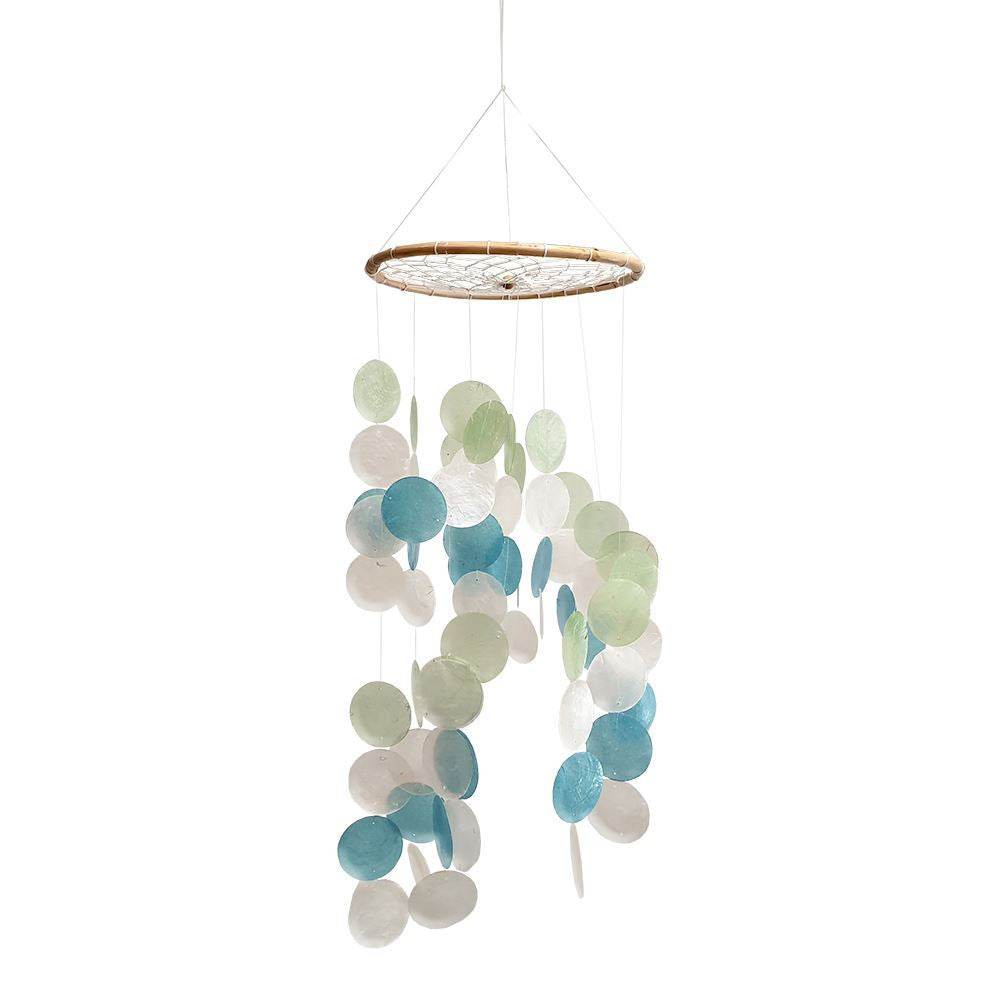Capiz & Seashell Wind Chime, 55cm Hanging Height