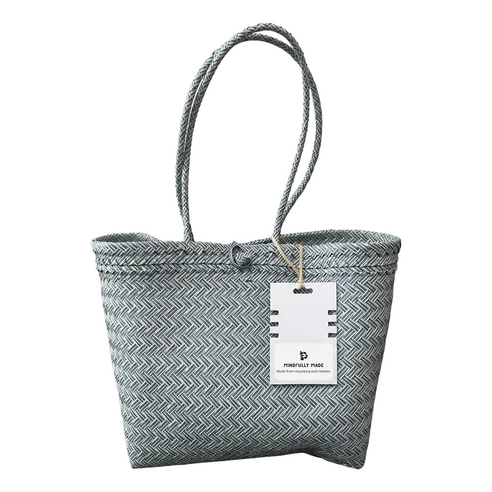 Recycled Plastic Woven Beach/Tote Long Strapped Bag, Large - image 6
