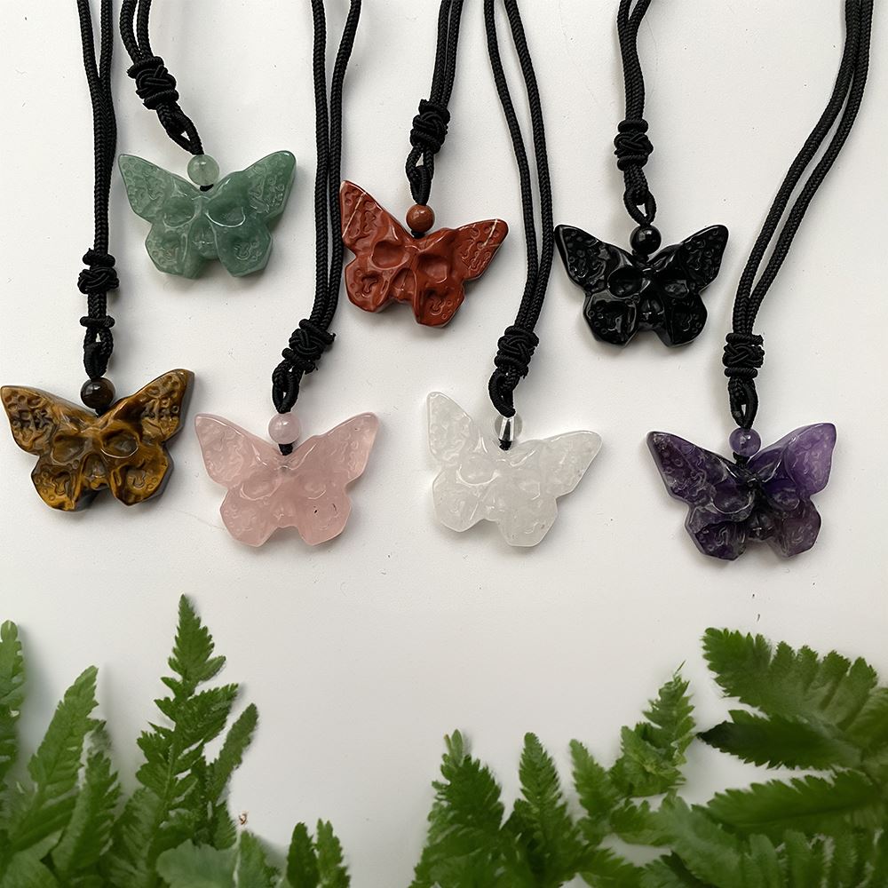 Butterfly & Skull Pendant