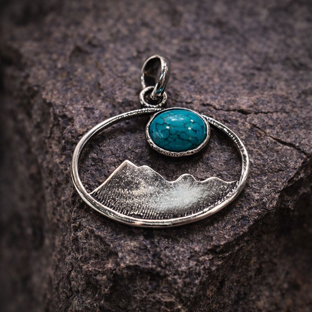 Silver-Plated Pendant (without Chain) (#02), 2.5x1.5cm