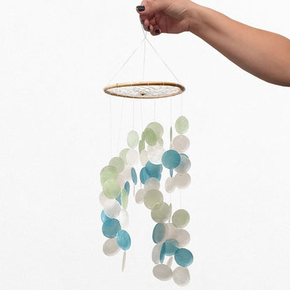 Capiz & Seashell Wind Chime, 55cm Hanging Height