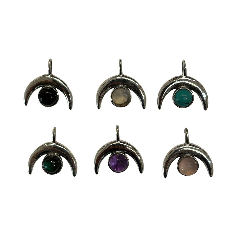 Silver-Plated Pendant (without Chain) (#06), 2.5x1.5cm