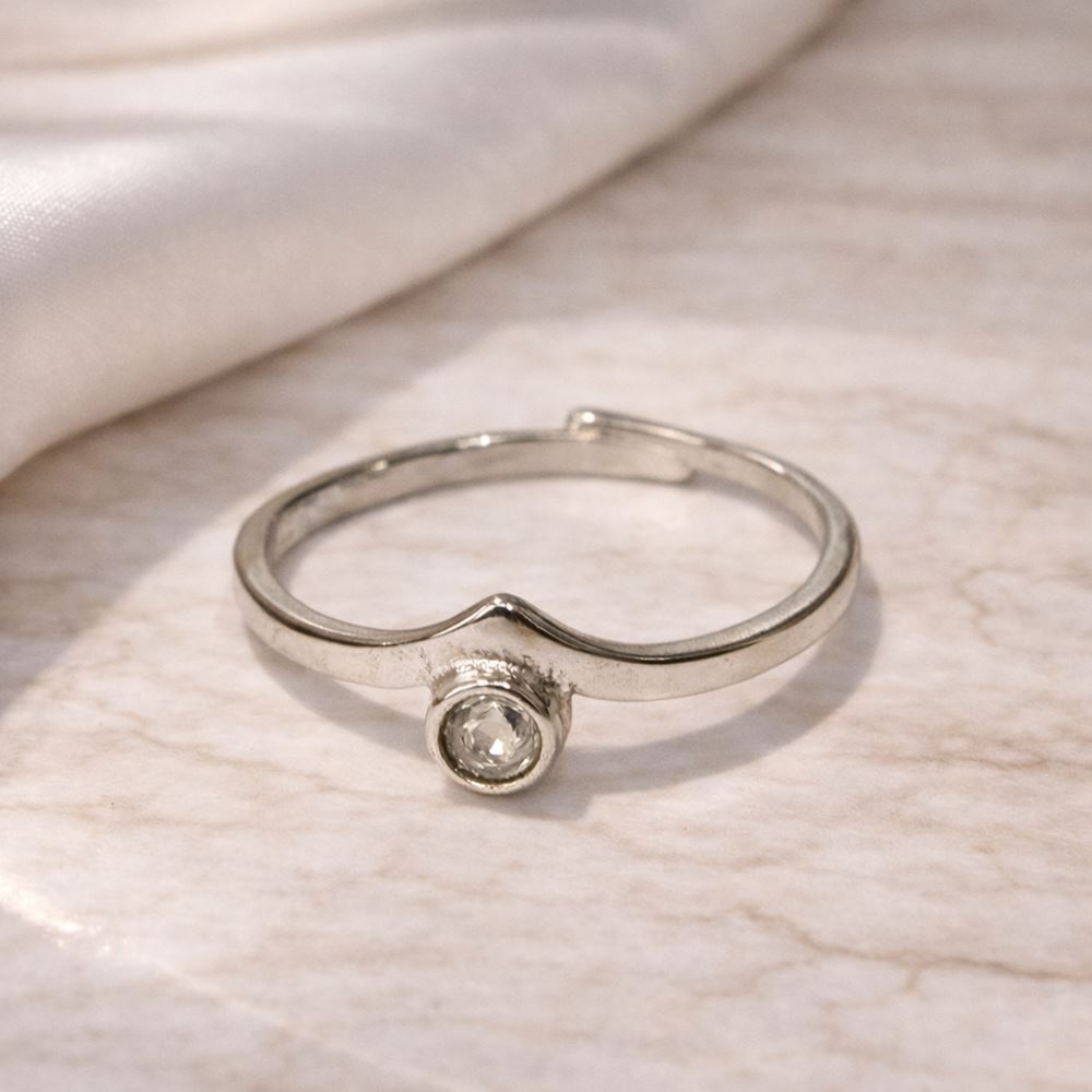 Silver-Plated Adjustable Ring (#31)