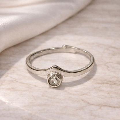 Silver-Plated Adjustable Ring (#31)