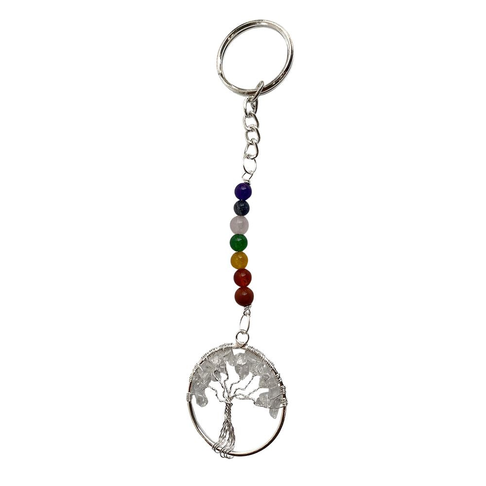 7 Chakra Tree of Life Keychain, 15x3cm