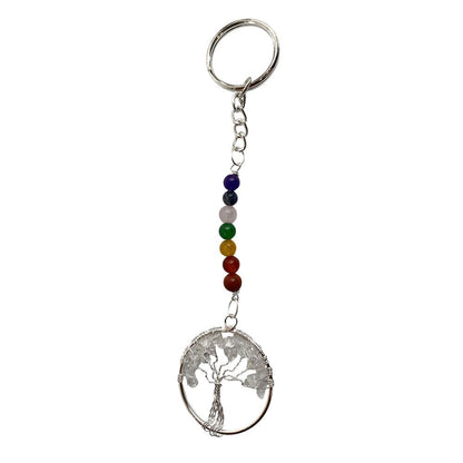 7 Chakra Tree of Life Keychain, 15x3cm