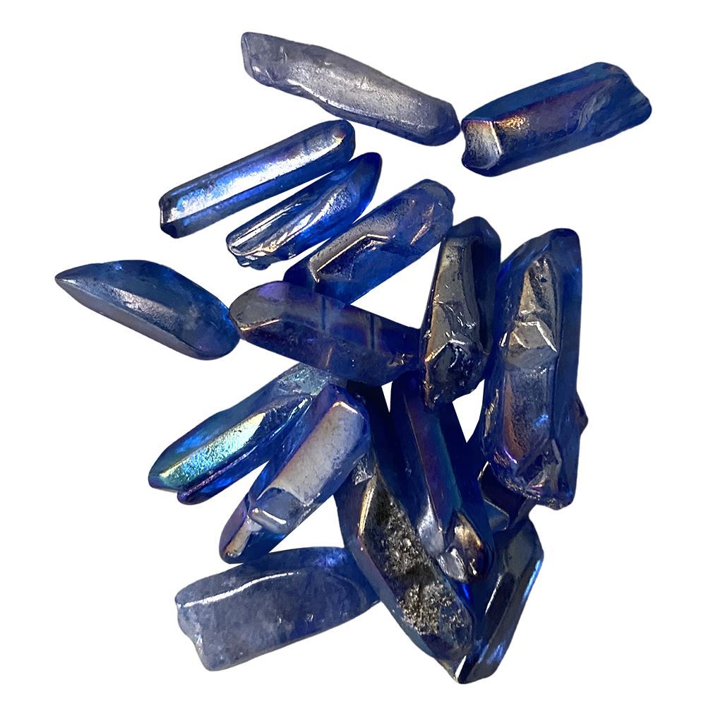 Electroplated Quartz Points, 2-3cm, Pack of 12