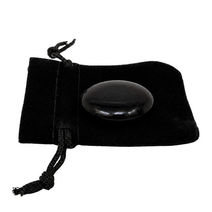 Worry Thumb Stone, Black Agate