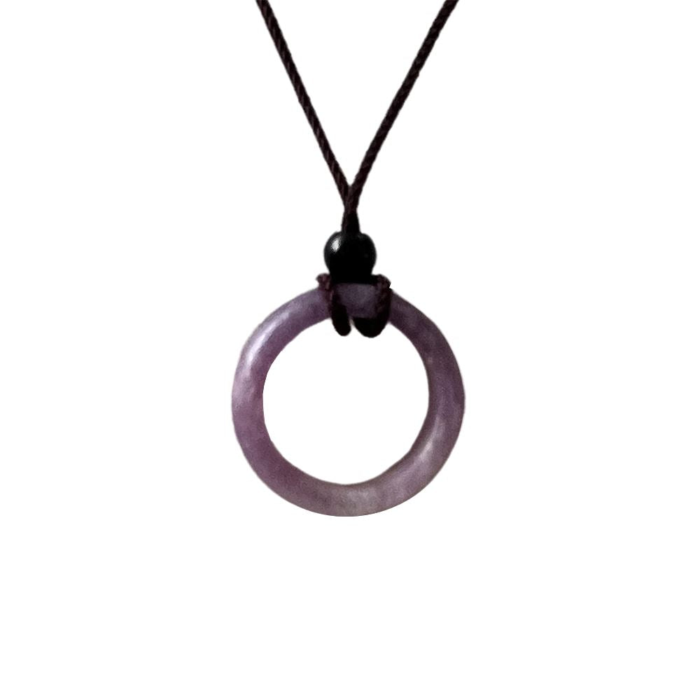 Circular Crystal Pendant with Black Cord - image 14