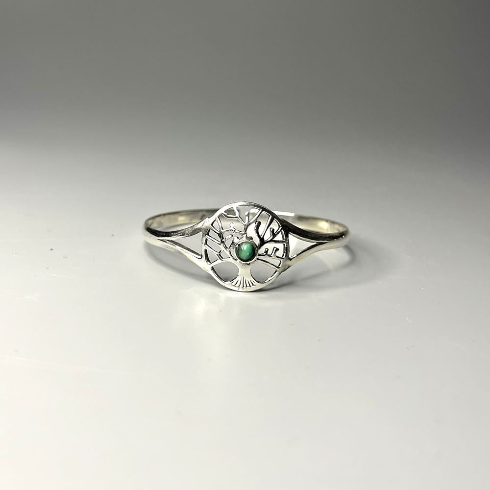 Silver-Plated Adjustable Tree of Life Cuff Bangle - image 20