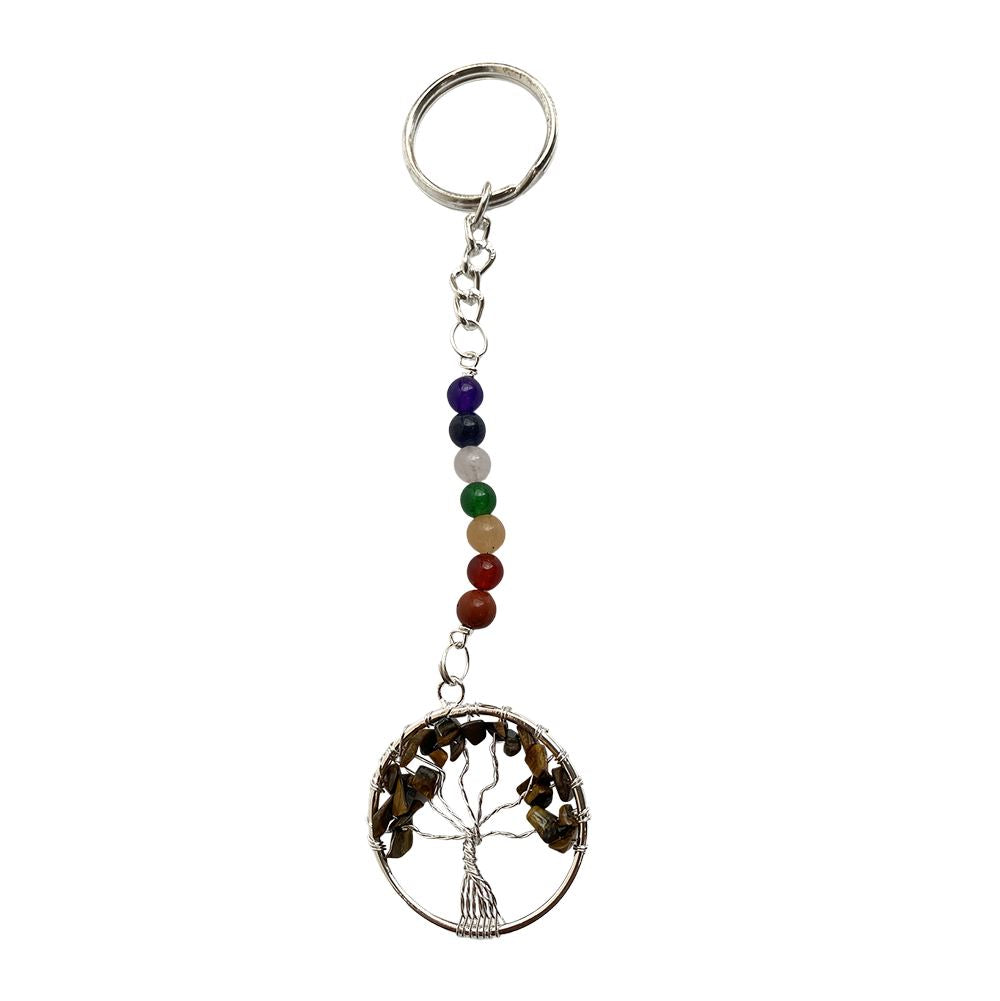 7 Chakra Tree of Life Keychain, 15x3cm