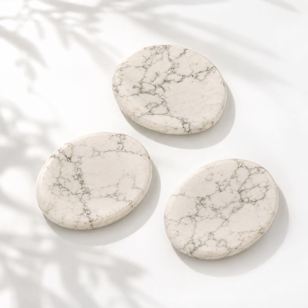 Worry Thumb Stone, Howlite