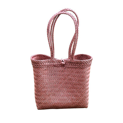 Recycled Plastic Woven Beach/Tote Long Strapped Bag, Large - image 14