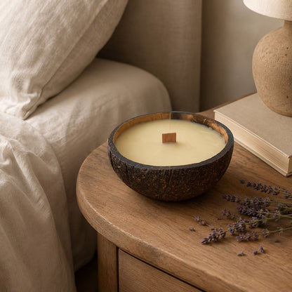 Coconut Shell Candle with Essential Oil - image 3