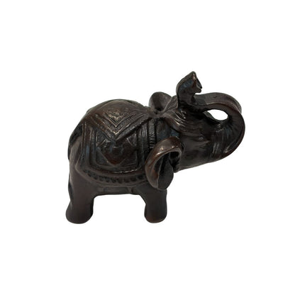 Wooden Elephant Figurine, Assorted Design, 5-6cm