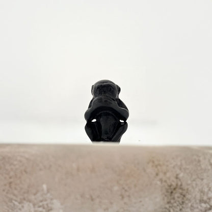 Speak No Evil Monkey Figurine, 4cm