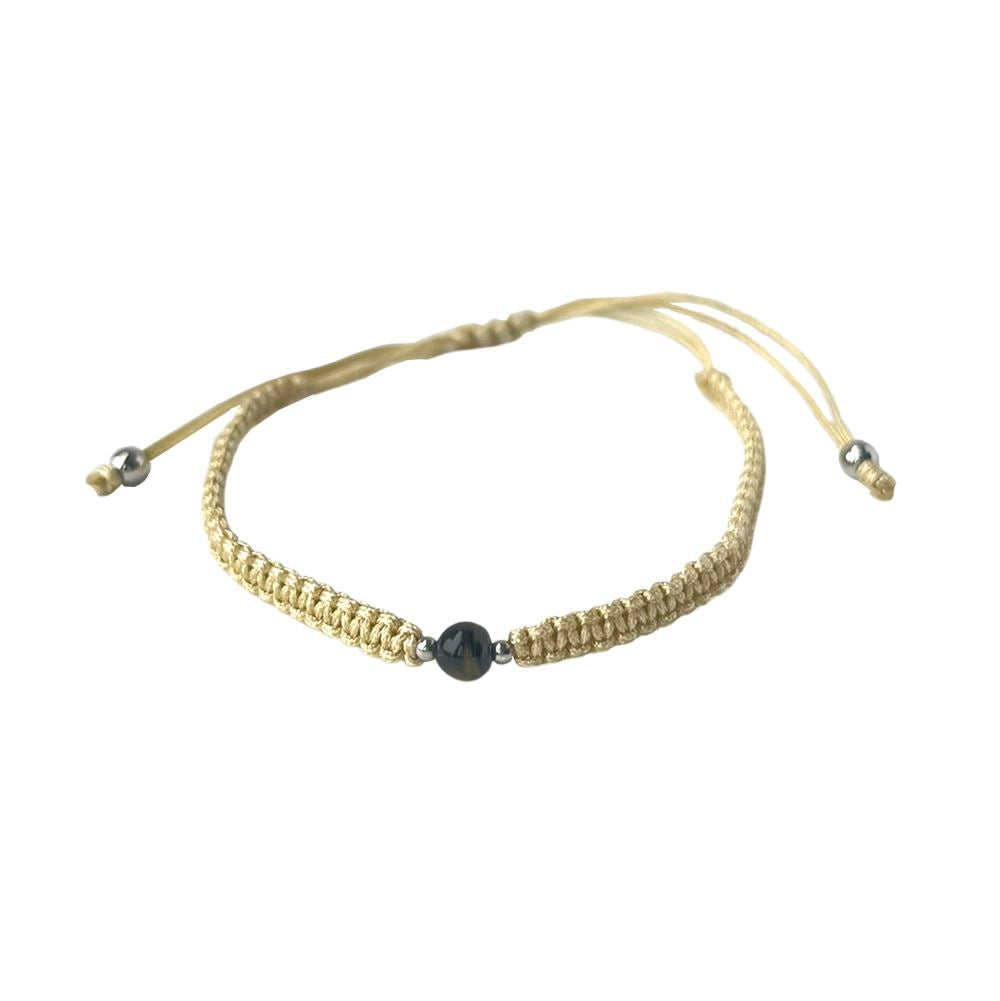 Braided Rope Bracelet with Tiger's Eye Bead - image 7