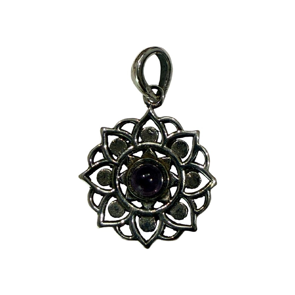Silver-Plated Pendant (without Chain) (#08), 2x2cm