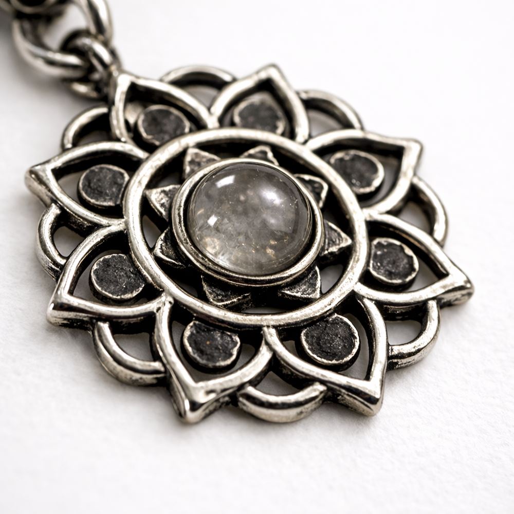 Silver-Plated Pendant (without Chain) (#08), 2x2cm