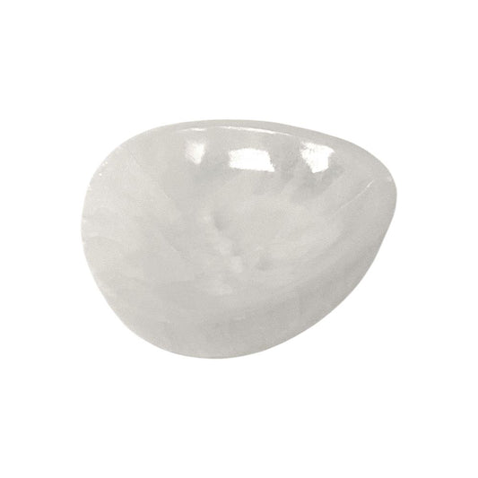 Selenite Bowl, Triangular, 10cm