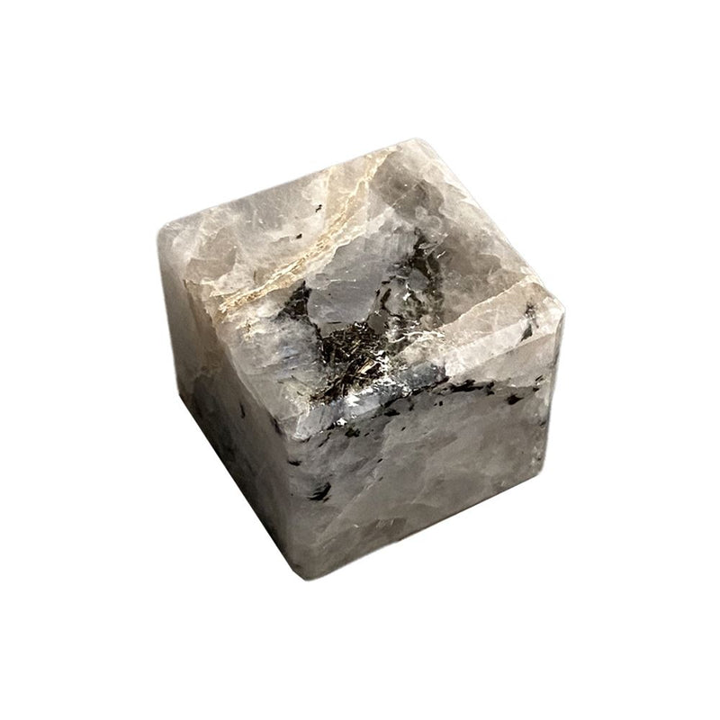 Crystal Cubes, 1.5-2cm, Rainbow Moonstone