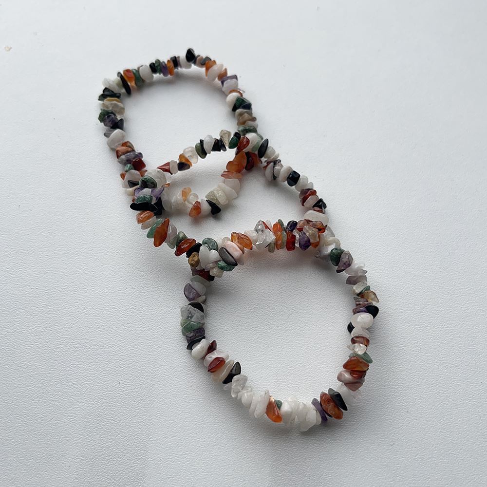 Gemstone Chip Stretch Bracelet