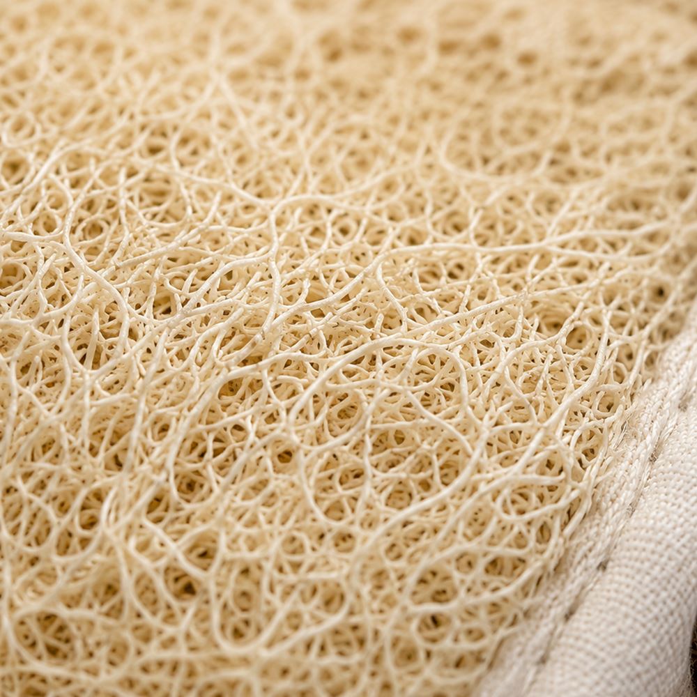 Natural Loofah with Wooden Handle, Medium, 41x8cm