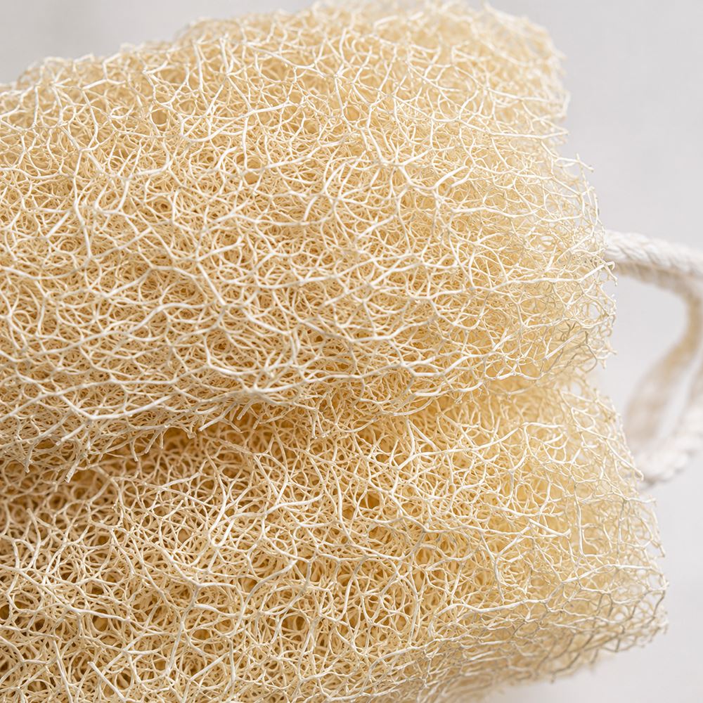 Natural Loofah with Hanging String, 13x5x5cm