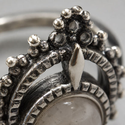 Silver-Plated Adjustable Ring (#11)