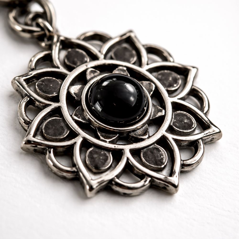 Silver-Plated Pendant (without Chain) (#08), 2x2cm