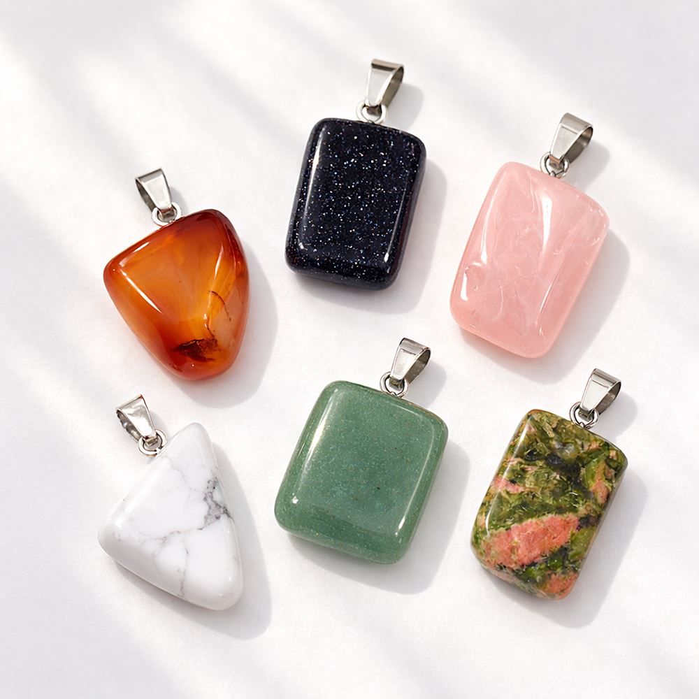 Tumbled Pendant, 3.5x2cm