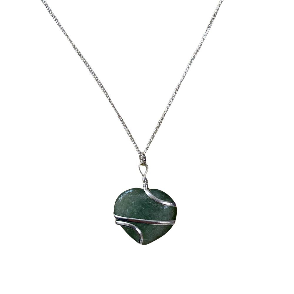 Crystal Heart Wire Wrap Pendant, 3cm - image 10